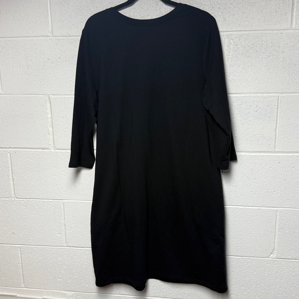 Chic Black Long Sleeve Dress - Picture 8 of 8
